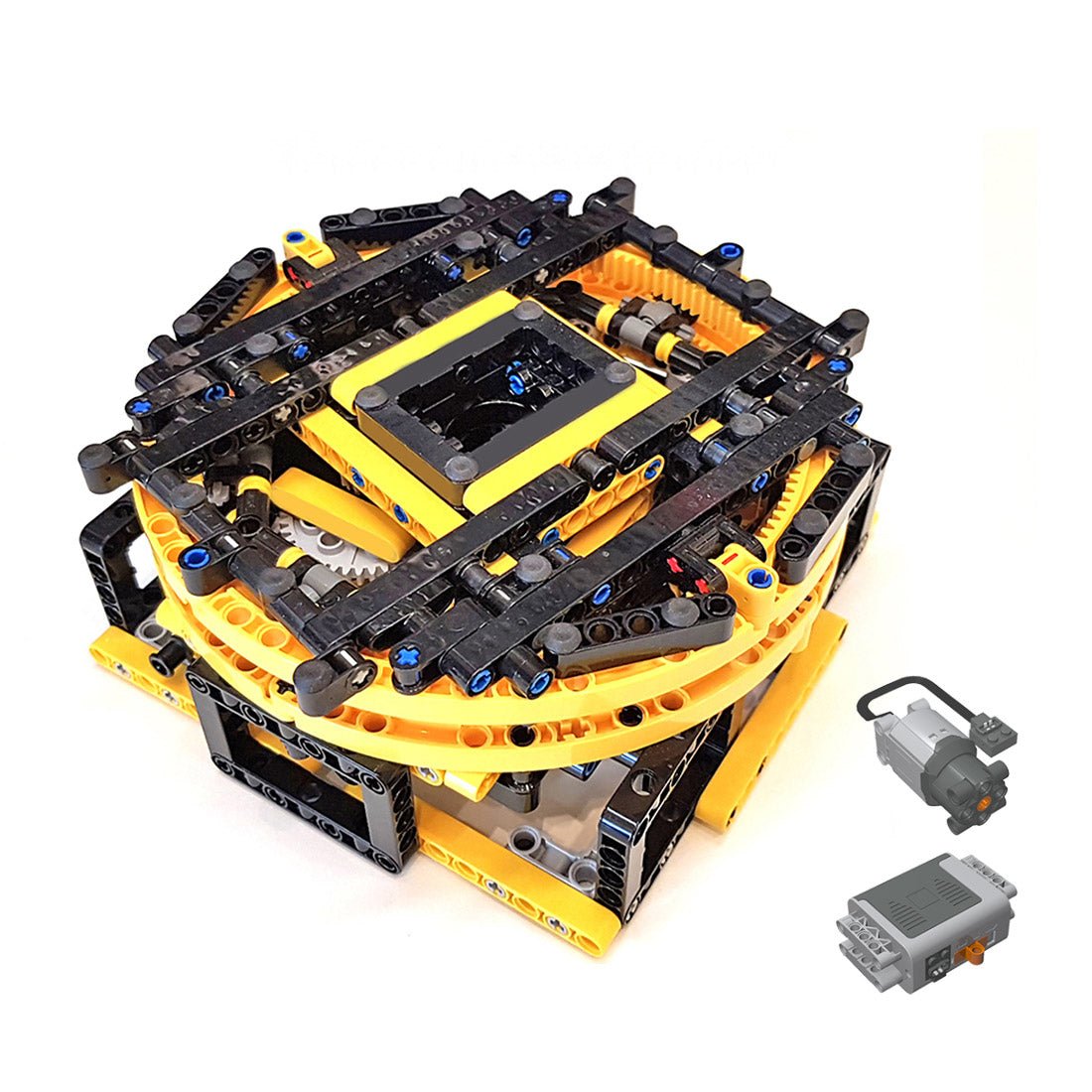 MOC-22252 Technic Motorized Display Turntable Terminal Blocks - LesDiy