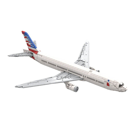 MOC - 222551 American Airlines 777 - 300ER Klemmbausteine - LesDiy - Klemmbausteine