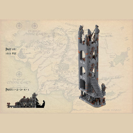 MOC - 223053 UCS Dol - Guldur - part 5/8 Klemmbausteine - LesDiy - Klemmbausteine
