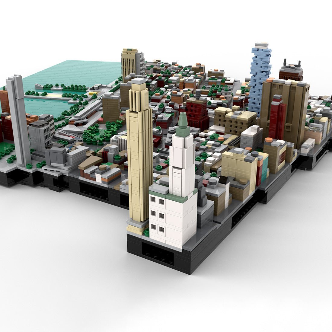 MOC - 223473 1/2000 Scale New York - Tribeca Klemmbausteine - LesDiy - Klemmbausteine