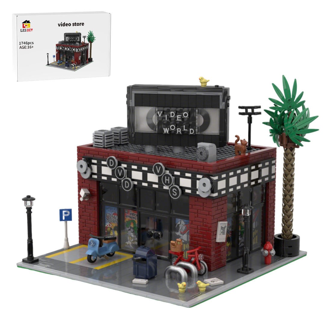 MOC - 224017 Video Store Klemmbausteine - LesDiy - Klemmbausteine