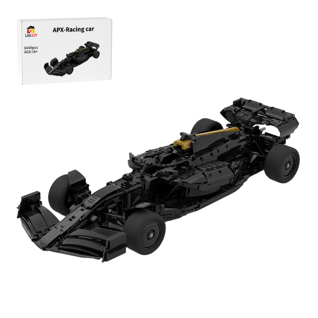 MOC - 224292 APX GP F1 Team 1:8 Scale Klemmbausteine - LesDiy - Klemmbausteine