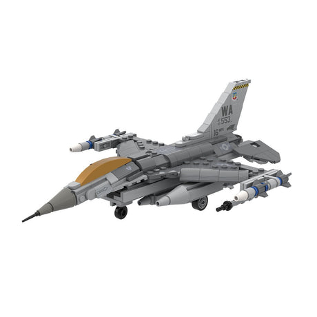 MOC - 224853 F - 16C Fighting Falcon, Nellis (1:58) Klemmbausteine - LesDiy - Klemmbausteine