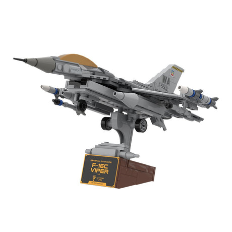 MOC - 224853 F - 16C Fighting Falcon, Nellis (1:58) Klemmbausteine - LesDiy - Klemmbausteine