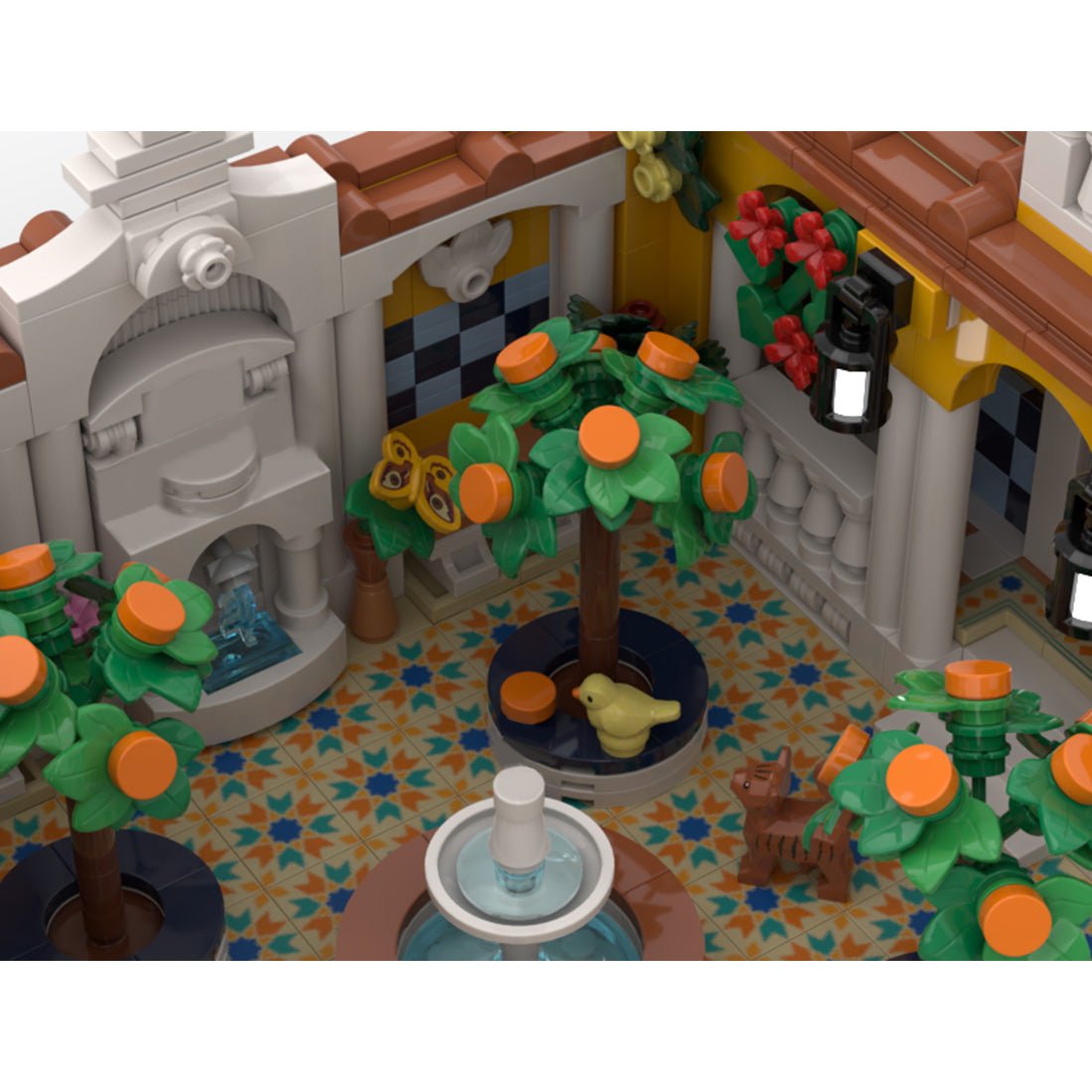 MOC - 225174 Spanish Courtyard Klemmbausteine - LesDiy - Klemmbausteine