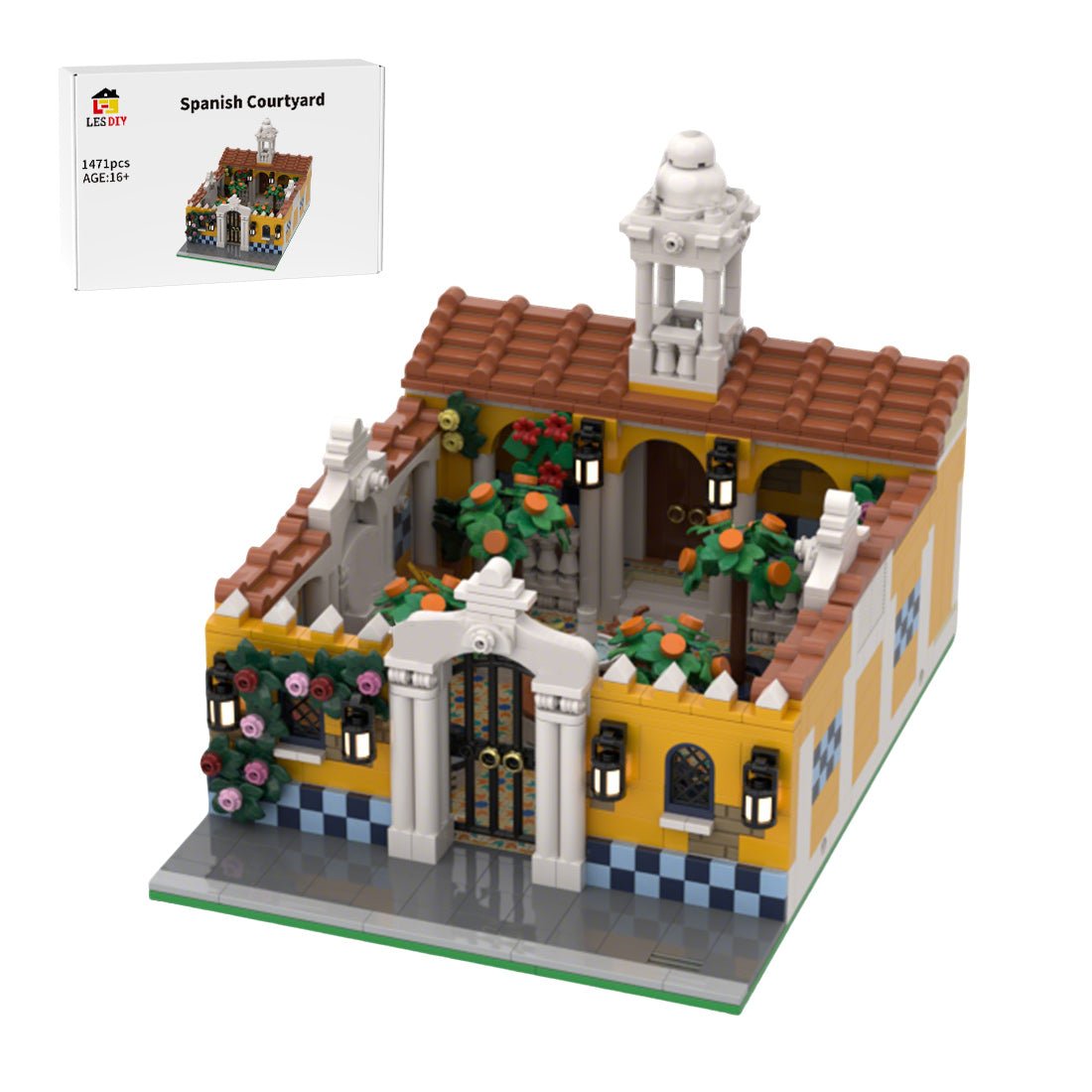 MOC - 225174 Spanish Courtyard Klemmbausteine - LesDiy - Klemmbausteine