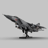 MOC - 225531 1:35 Scale MiG - 31 Foxhound Klemmbausteine - LesDiy - Klemmbausteine