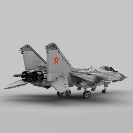 MOC - 225531 1:35 Scale MiG - 31 Foxhound Klemmbausteine - LesDiy - Klemmbausteine