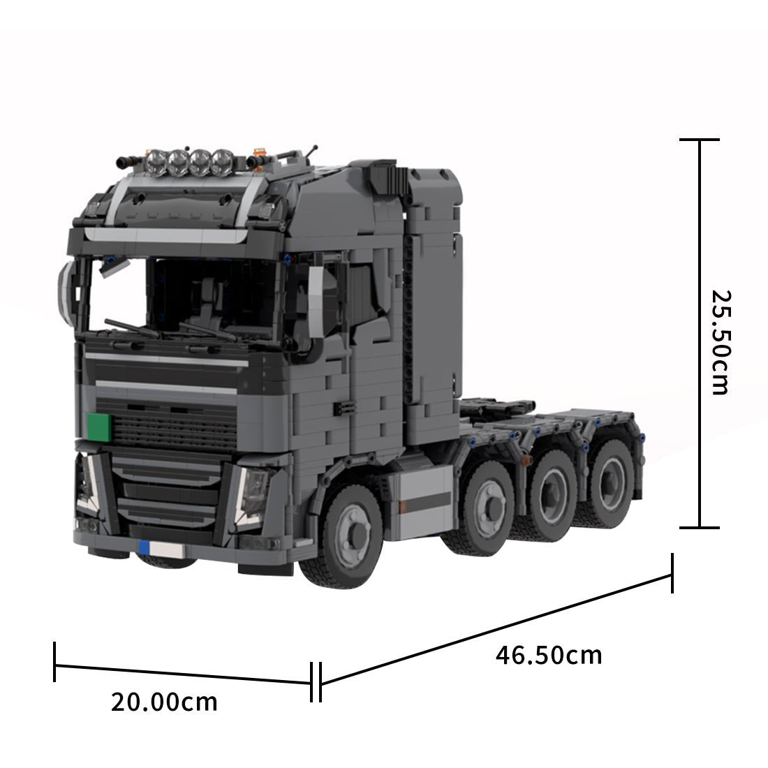 MOC - 225599 Volvo FH16_8x6 heavy tractor truck Klemmbausteine - LesDiy - Klemmbausteine