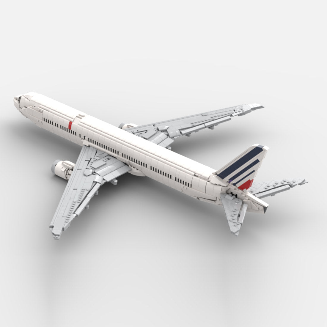 MOC - 225643 Air France 777 - 300er Klemmbausteine - LesDiy - Klemmbausteine
