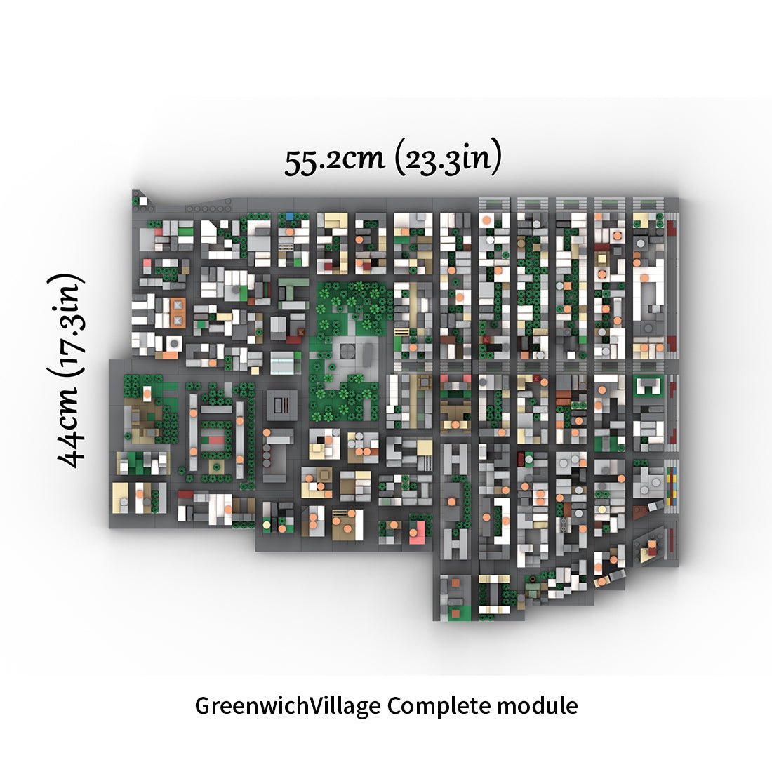 MOC - 225884 1/2000 Scale Lower Manhattan GreenwichVillage Module 1 Klemmbausteine - LesDiy - Klemmbausteine