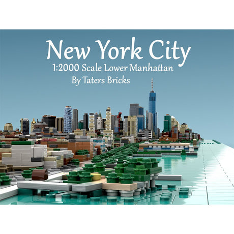 MOC - 225884 1/2000 Scale Lower Manhattan HudsonSquare Klemmbausteine - LesDiy - Klemmbausteine