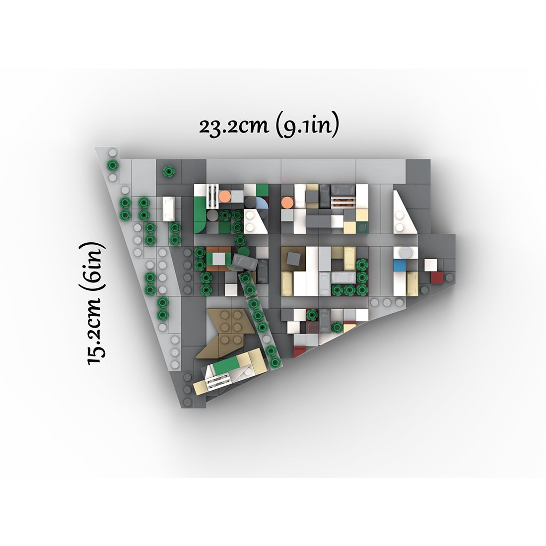 MOC - 225884 1/2000 Scale Lower Manhattan MeatPacking Street Klemmbausteine - LesDiy - Klemmbausteine