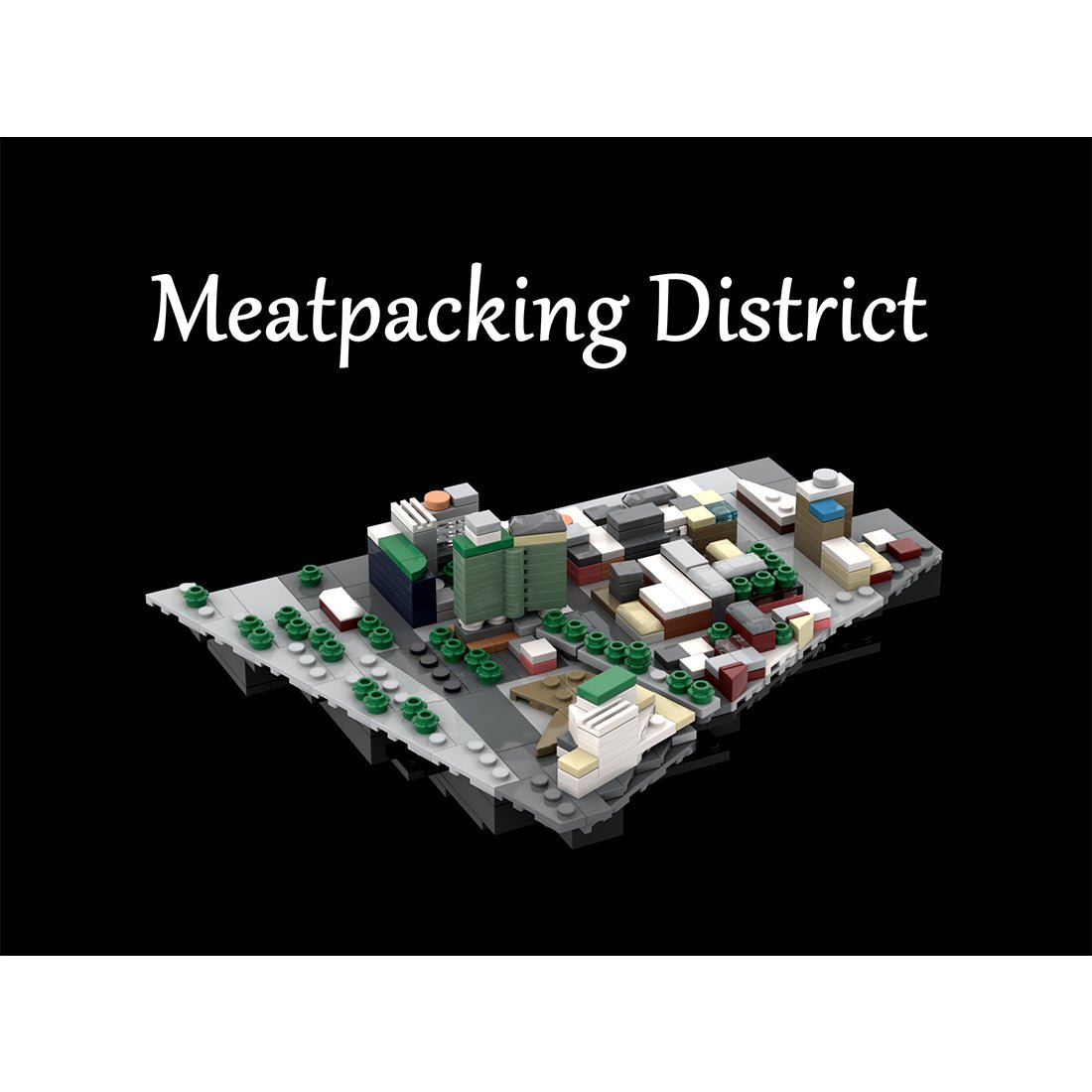 MOC - 225884 1/2000 Scale Lower Manhattan MeatPacking Street Klemmbausteine - LesDiy - Klemmbausteine