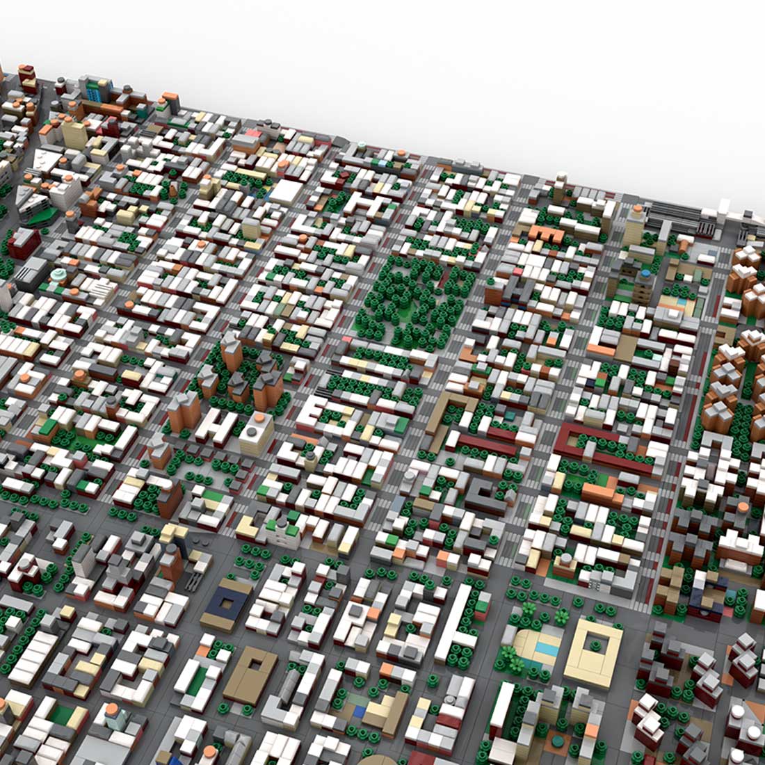 MOC - 225884 1/2000 Scale Lower Manhattan - New York City Klemmbausteine - LesDiy - Klemmbausteine