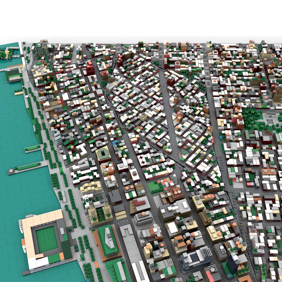 MOC - 225884 1/2000 Scale Lower Manhattan - New York City Klemmbausteine - LesDiy - Klemmbausteine