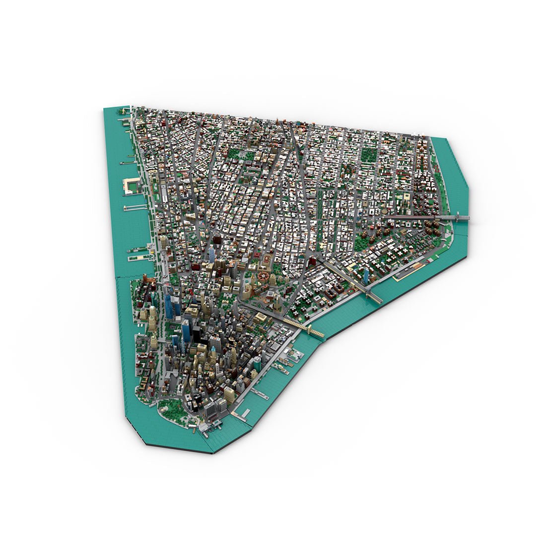 MOC - 225884 1/2000 Scale Lower Manhattan - New York City Klemmbausteine - LesDiy - Klemmbausteine