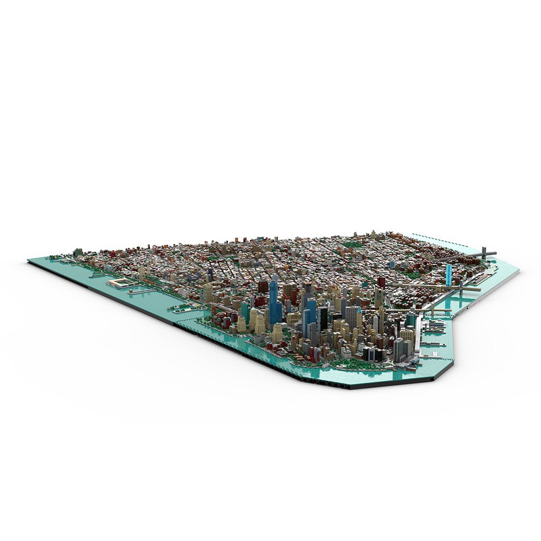 MOC - 225884 1/2000 Scale Lower Manhattan - New York City Klemmbausteine - LesDiy - Klemmbausteine