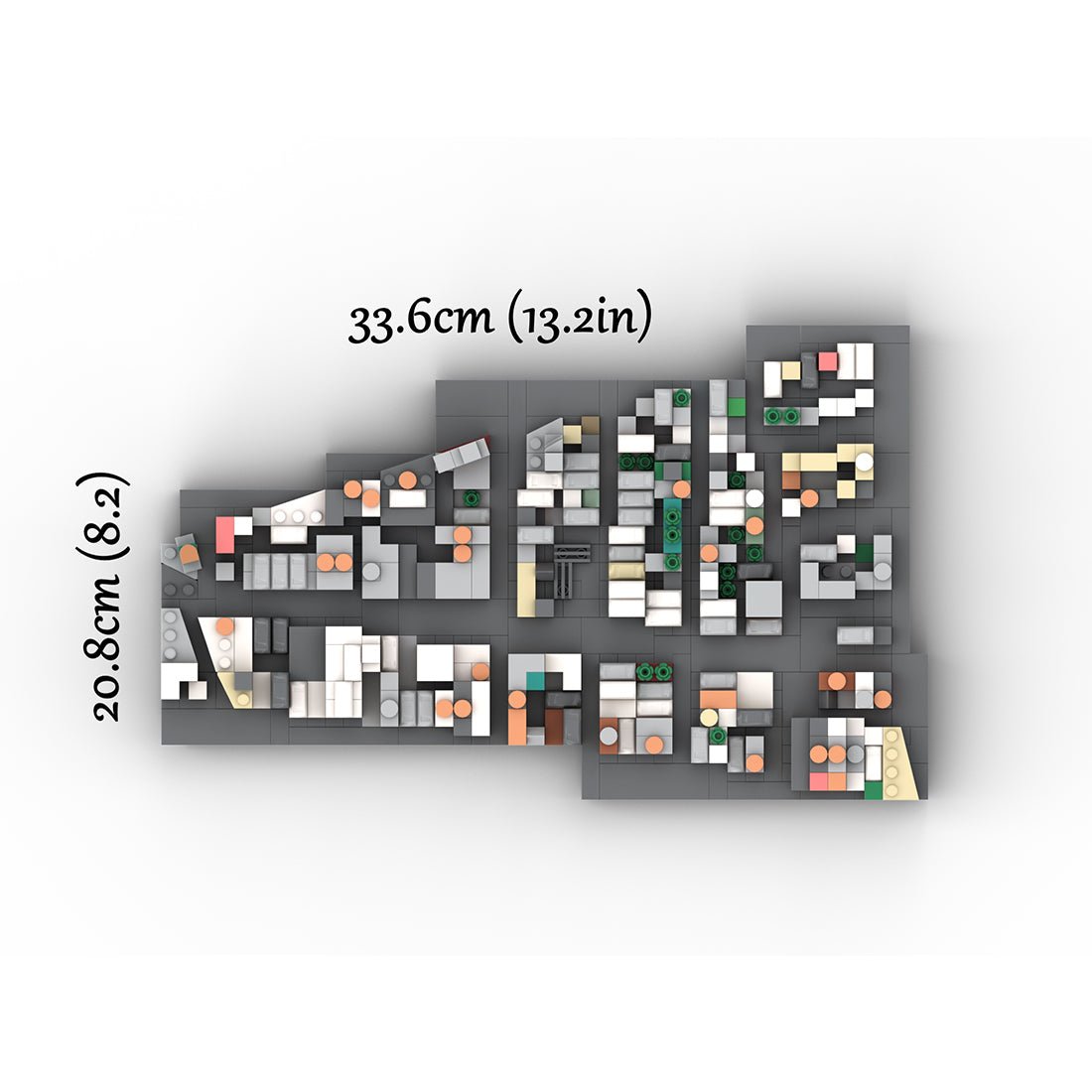 MOC - 225884 1/2000 Scale Lower Manhattan North of Houston Street Scene Klemmbausteine - LesDiy - Klemmbausteine