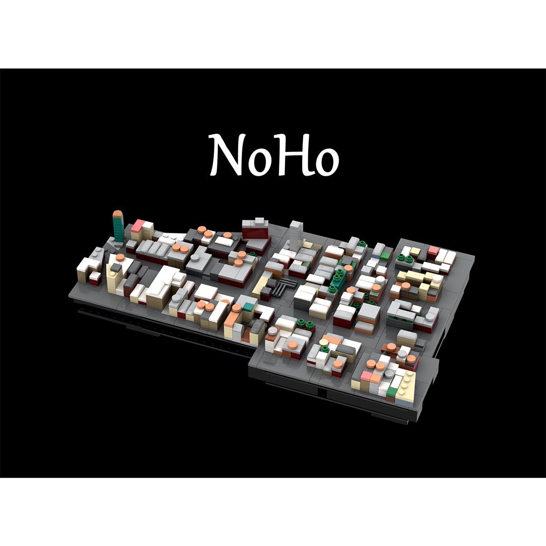 MOC - 225884 1/2000 Scale Lower Manhattan North of Houston Street Scene Klemmbausteine - LesDiy - Klemmbausteine