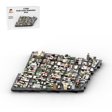 MOC - 225884 1/2000 Scale Lower Manhattan South of Houston Street Scene Klemmbausteine - LesDiy - Klemmbausteine