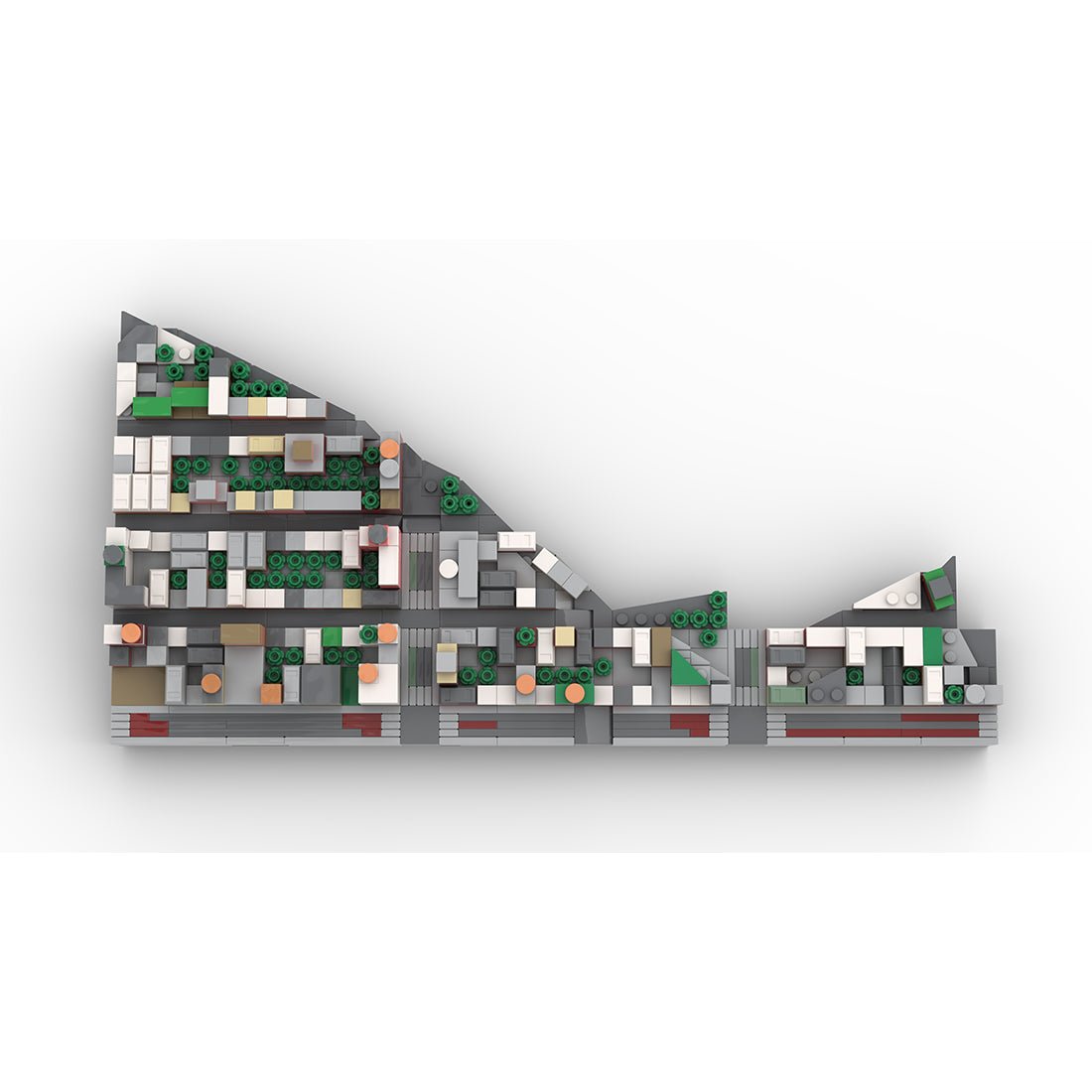 MOC - 225884 1/2000 Scale Lower Manhattan WestVillage Module 1 Klemmbausteine - LesDiy - Klemmbausteine