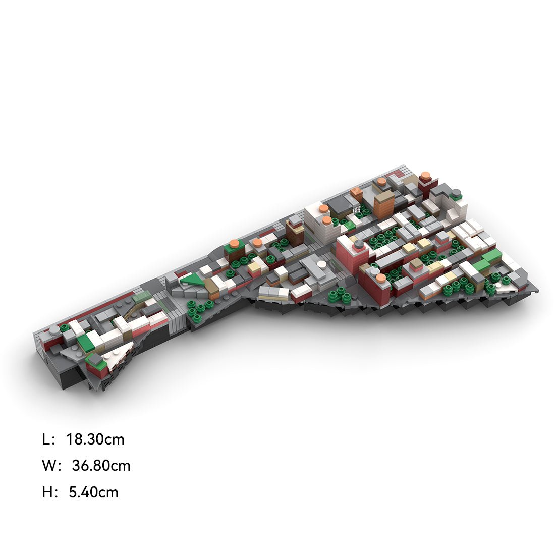 MOC - 225884 1/2000 Scale Lower Manhattan WestVillage Module 1 Klemmbausteine - LesDiy - Klemmbausteine