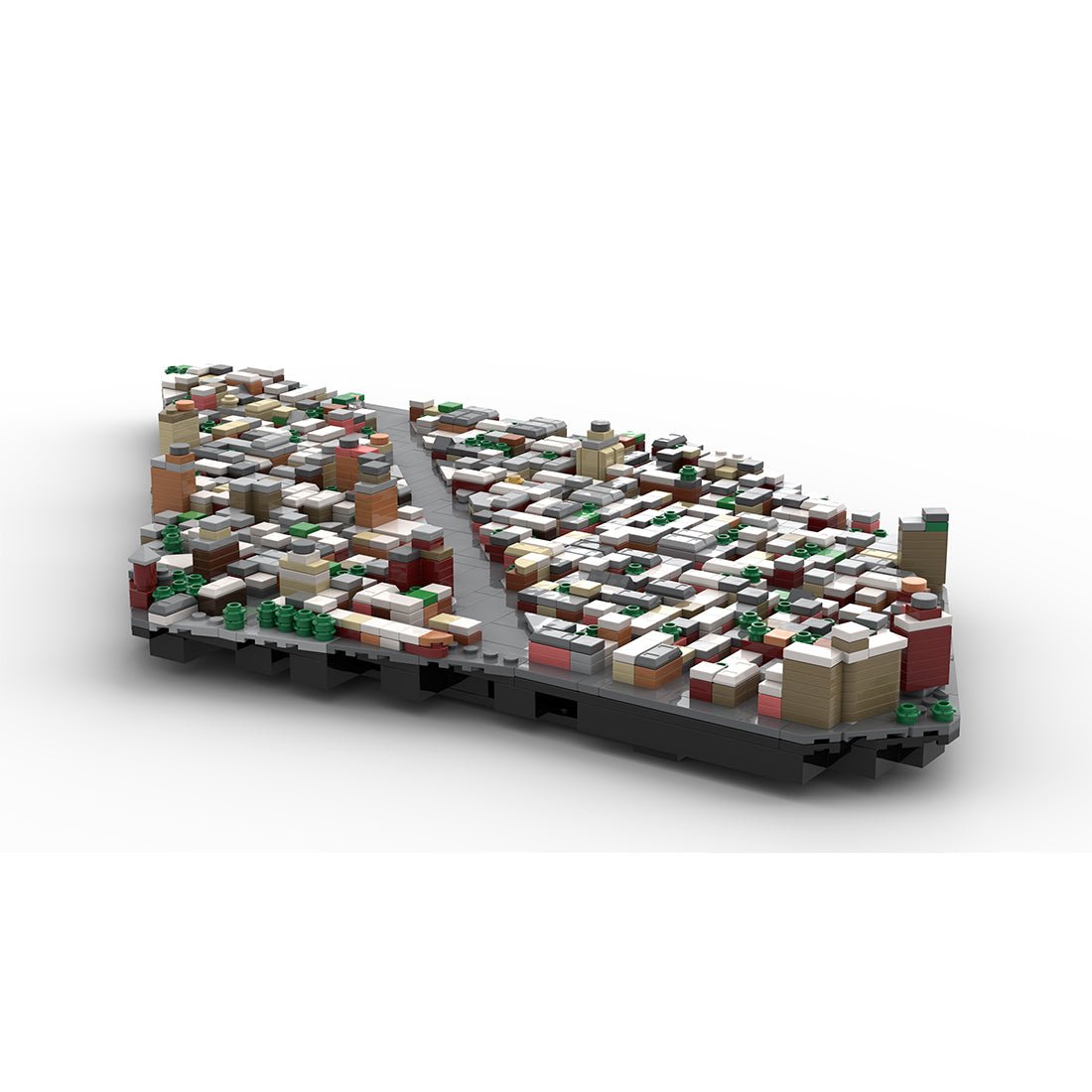 MOC - 225884 1/2000 Scale Lower Manhattan WestVillage Module 2 Klemmbausteine - LesDiy - Klemmbausteine