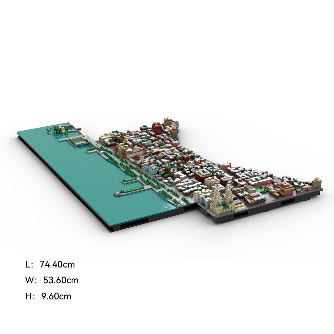 MOC - 225884 1/2000 Scale Lower Manhattan WestVillage Module 3 Klemmbausteine - LesDiy - Klemmbausteine