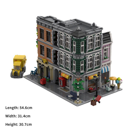 MOC - 226380 Main Street Klemmbausteine - LesDiy - Klemmbausteine