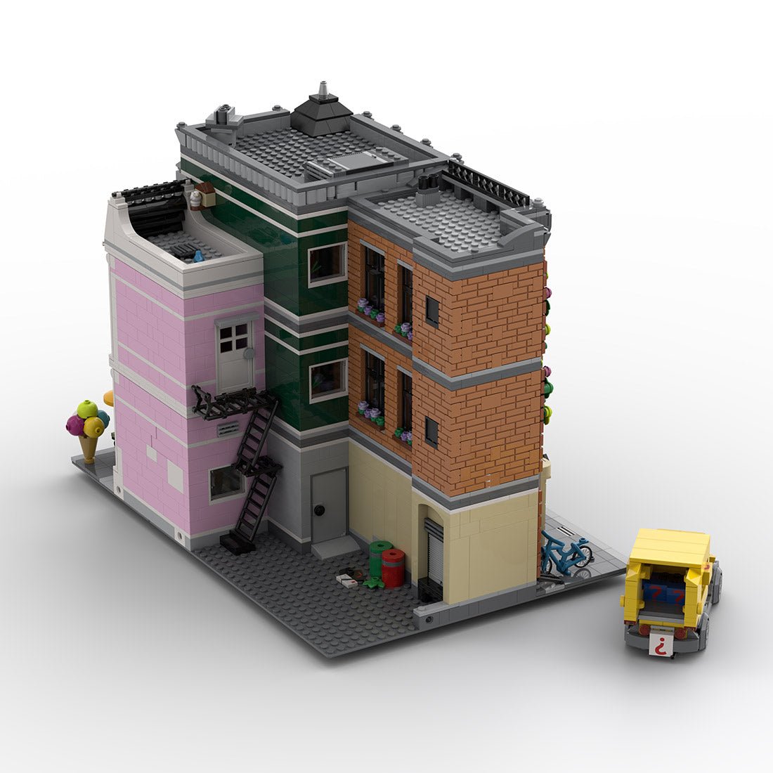 MOC - 226380 Main Street Klemmbausteine - LesDiy - Klemmbausteine