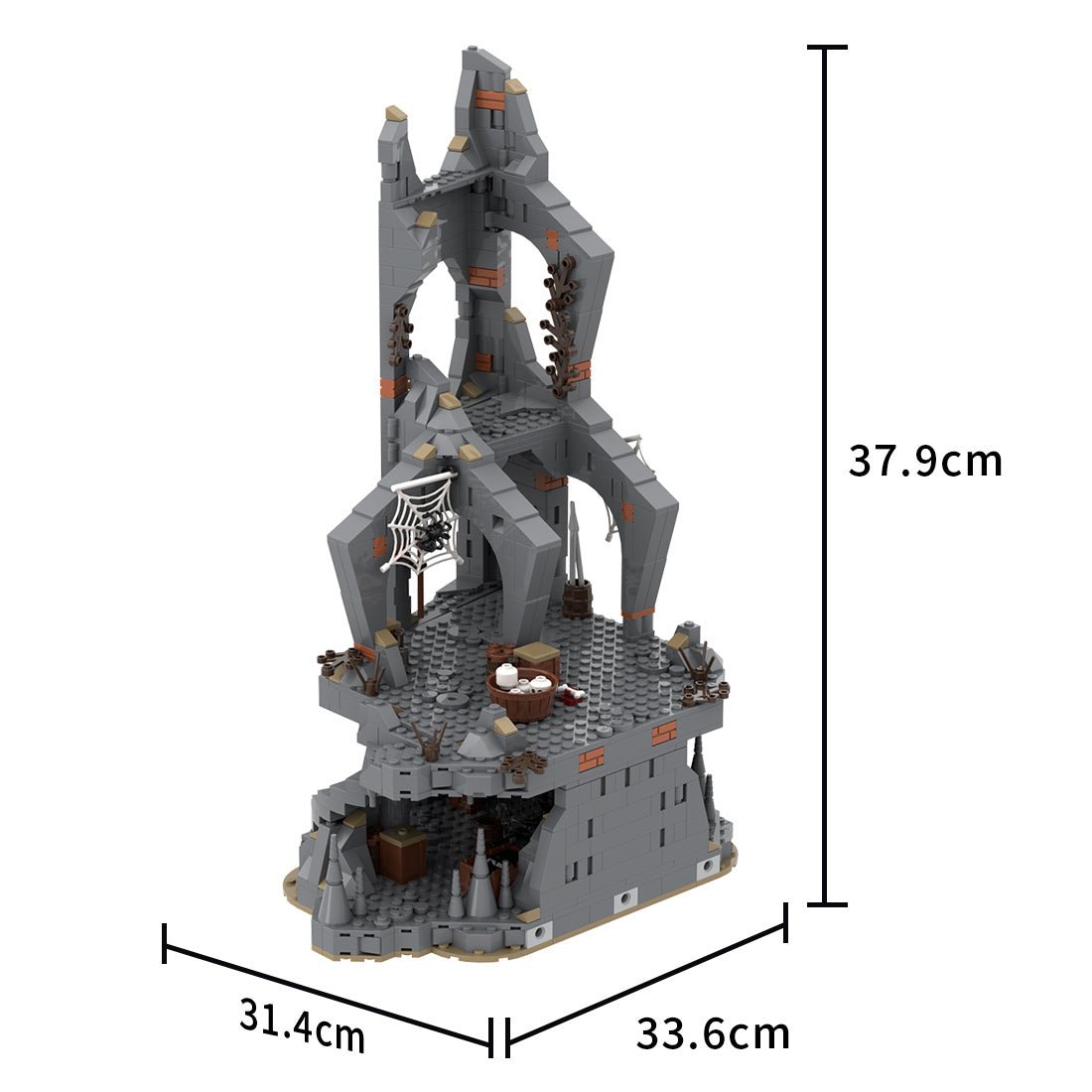 MOC - 226391 UCS Dol - Guldur - part 6/8 Klemmbausteine - LesDiy - Klemmbausteine