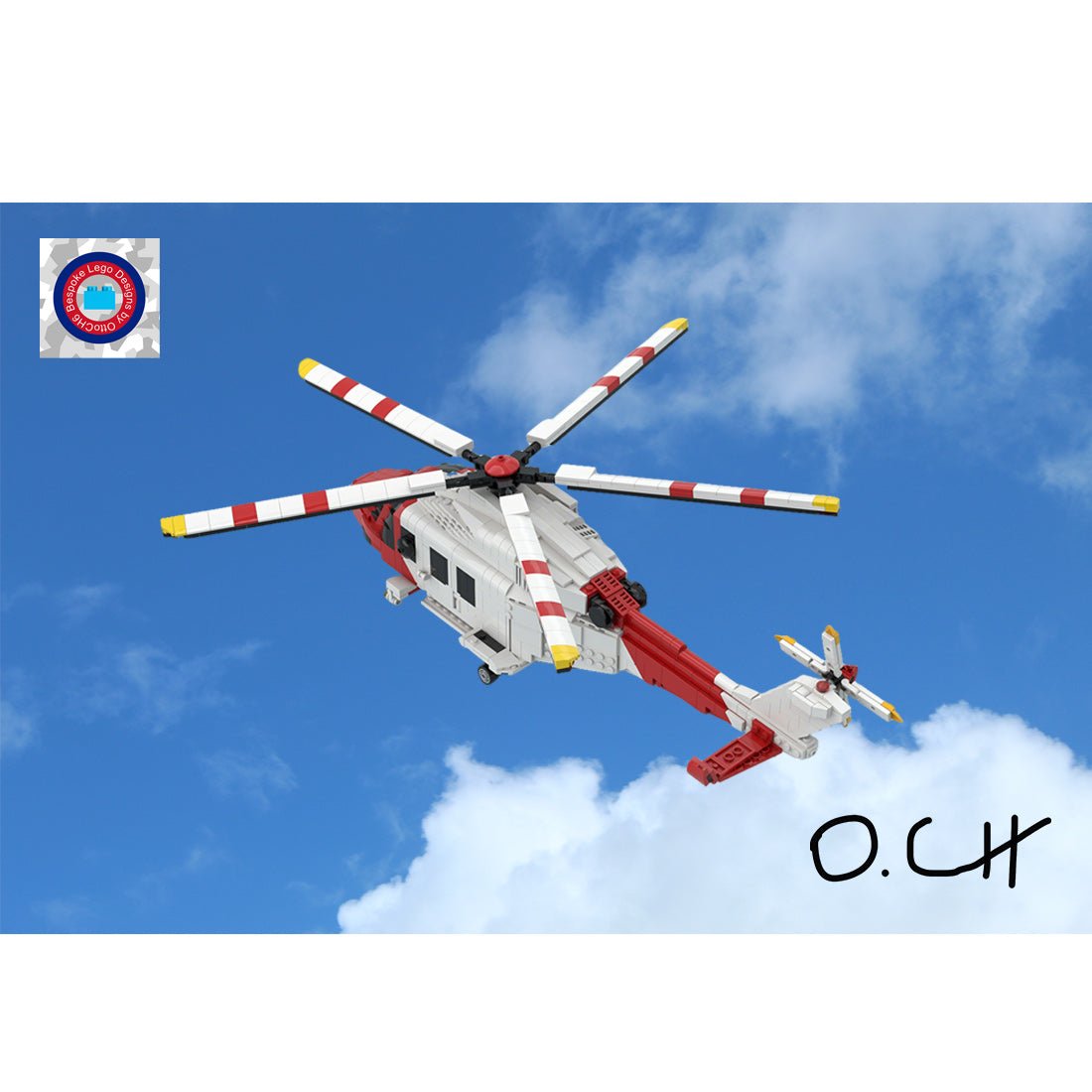 MOC - 226775 AgustaWestland AW - 139 Klemmbausteine - LesDiy - Klemmbausteine