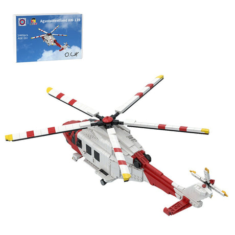 MOC - 226775 AgustaWestland AW - 139 Klemmbausteine - LesDiy - Klemmbausteine