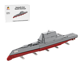 MOC-227260 USS Zumwalt Klemmbausteine-LesDiy-Klemmbausteine
