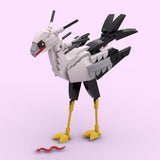 MOC - 227312 ecretary bird - Sagittarius serpentarius - Accurate and elegant Klemmbausteine - LesDiy - Klemmbausteine