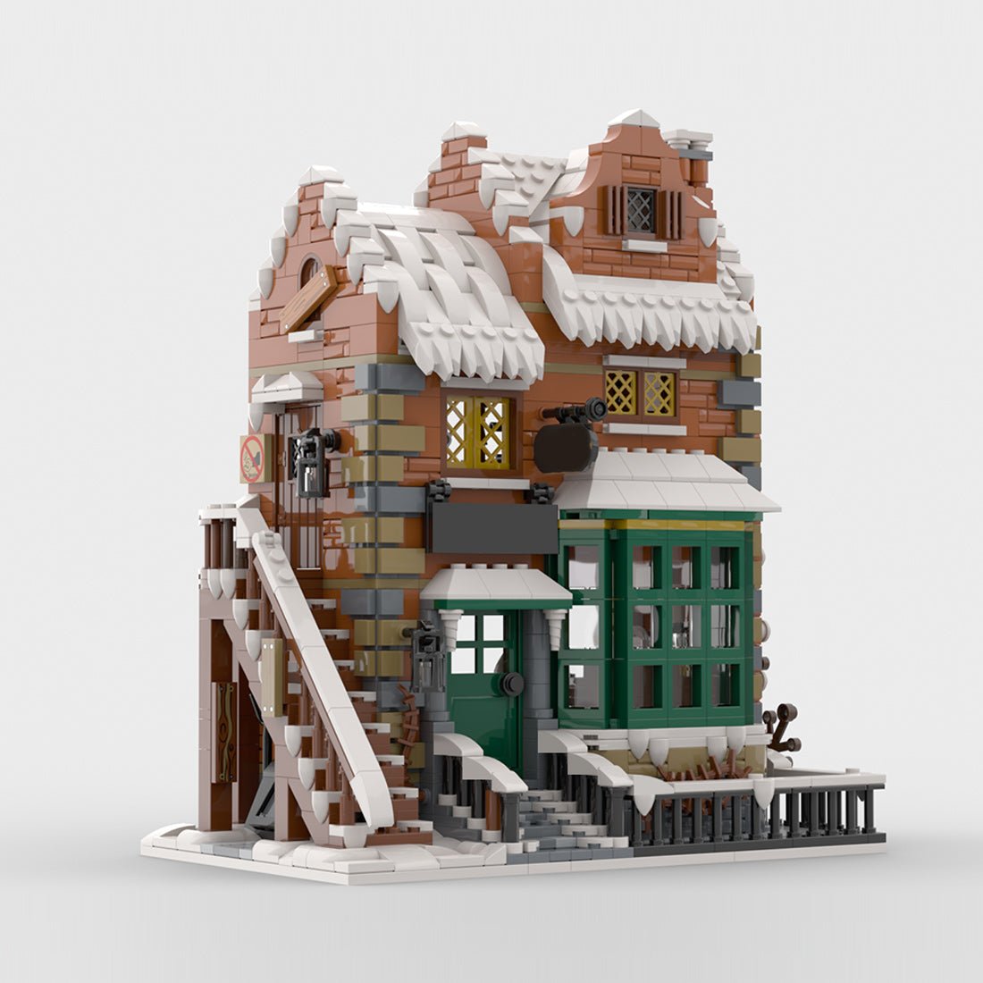 MOC - 228435 Winter Village - Scrooge & Marley Klemmbausteine - LesDiy - Klemmbausteine