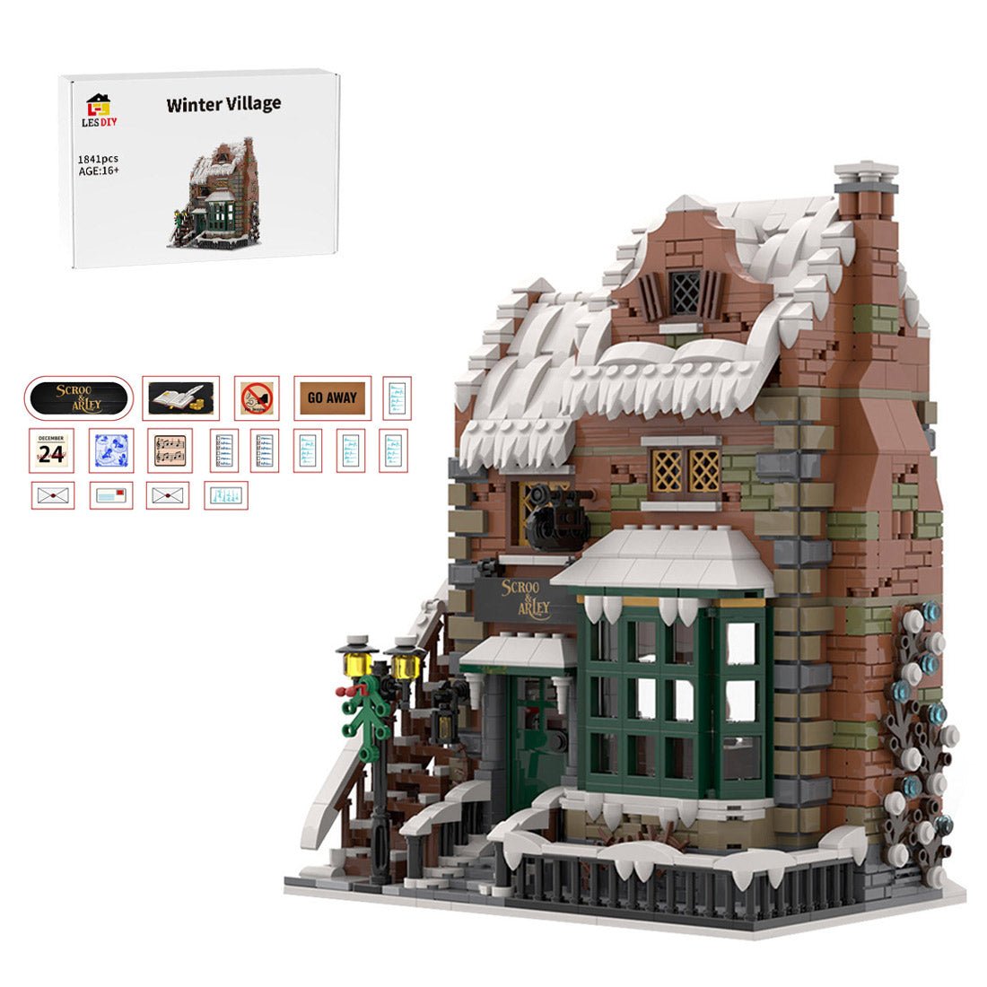 MOC - 228435 Winter Village - Scrooge & Marley Klemmbausteine - LesDiy - Klemmbausteine