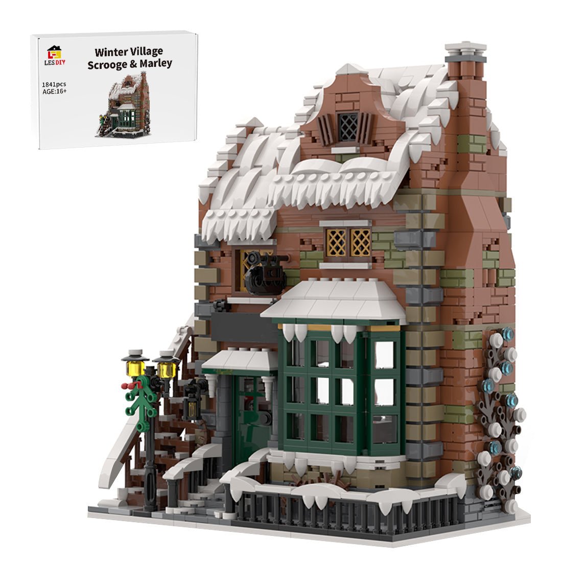 MOC - 228435 Winter Village - Scrooge & Marley Klemmbausteine - LesDiy - Klemmbausteine