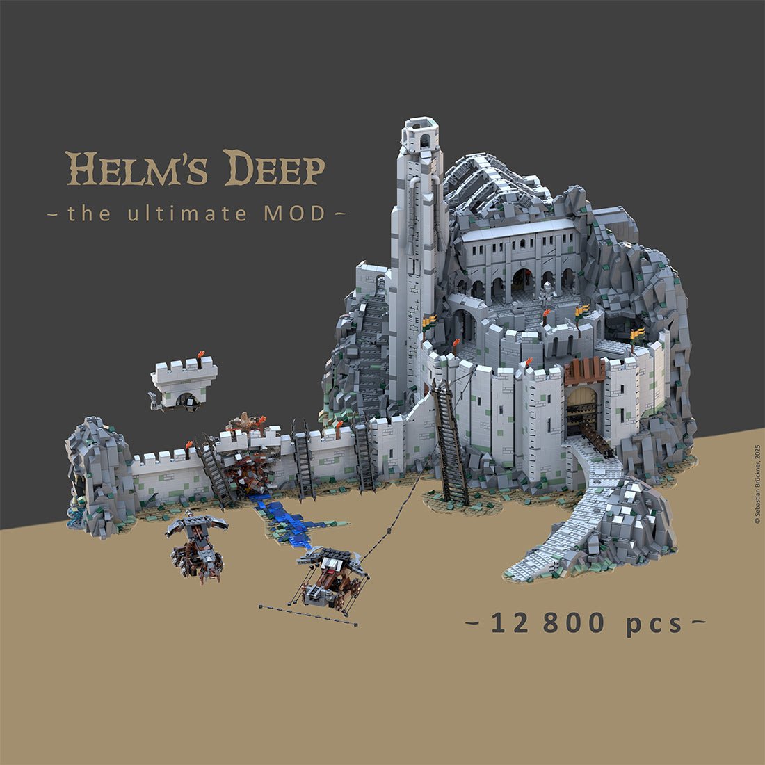 MOC - 228790 Helm's Deep - the ultimate MOD Klemmbausteine - LesDiy - Klemmbausteine