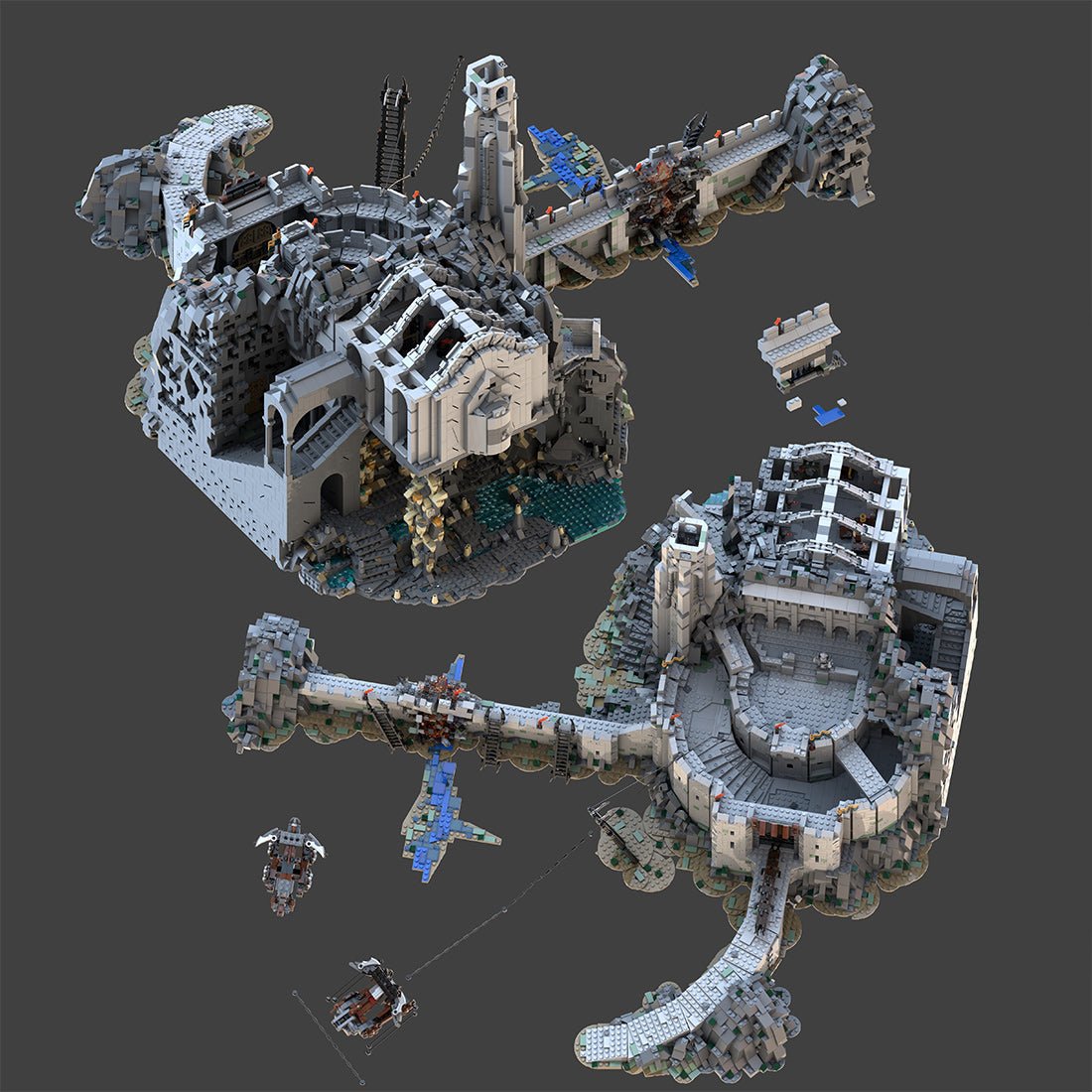 MOC - 228790 Helm's Deep - the ultimate MOD Klemmbausteine - LesDiy - Klemmbausteine