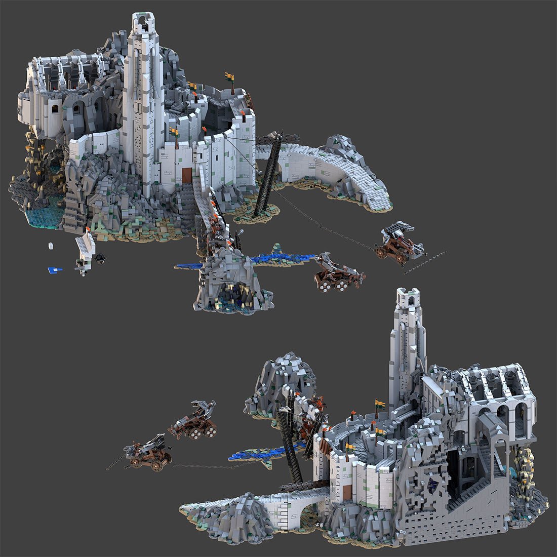 MOC - 228790 Helm's Deep - the ultimate MOD Klemmbausteine - LesDiy - Klemmbausteine