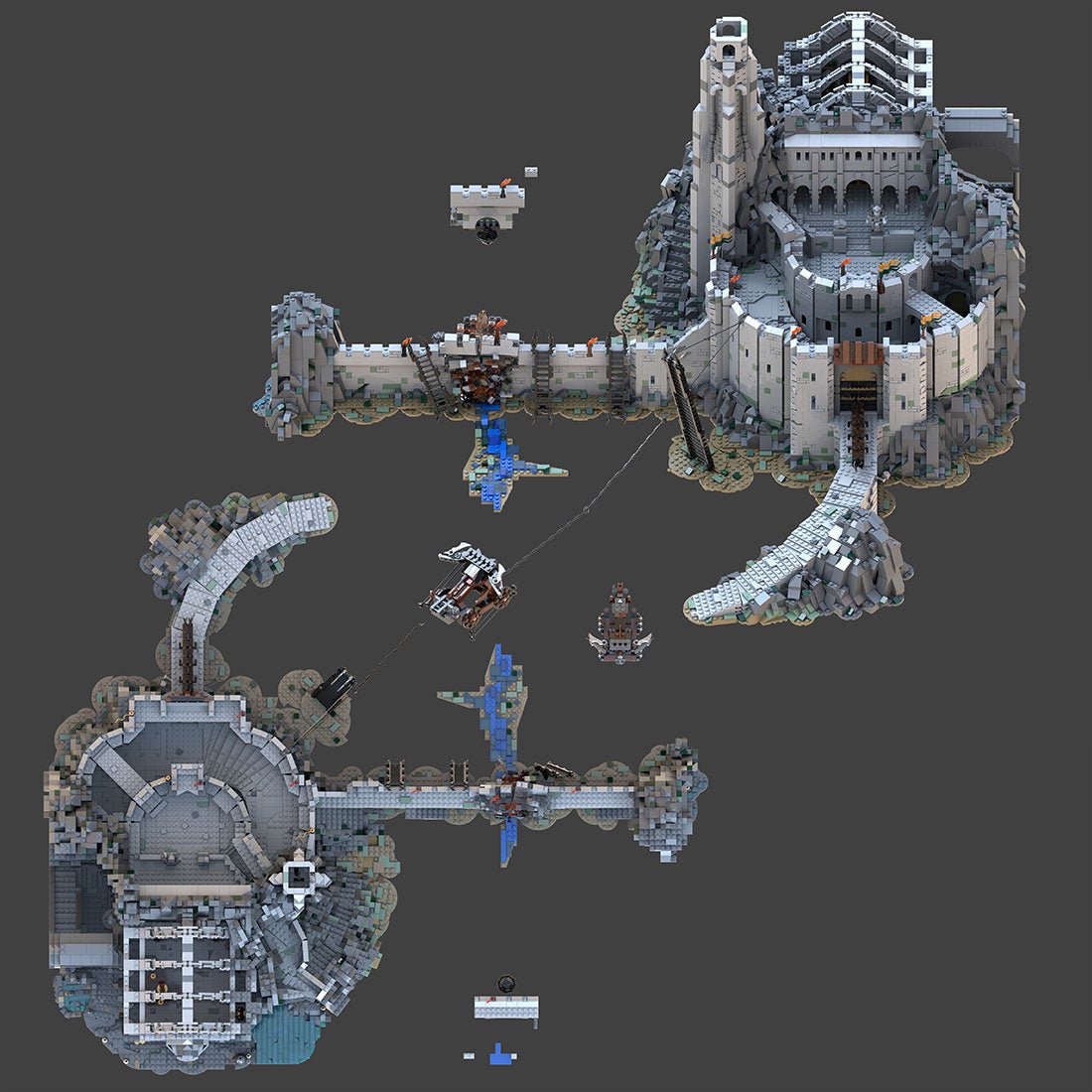 MOC - 228790 Helm's Deep - the ultimate MOD Klemmbausteine - LesDiy - Klemmbausteine