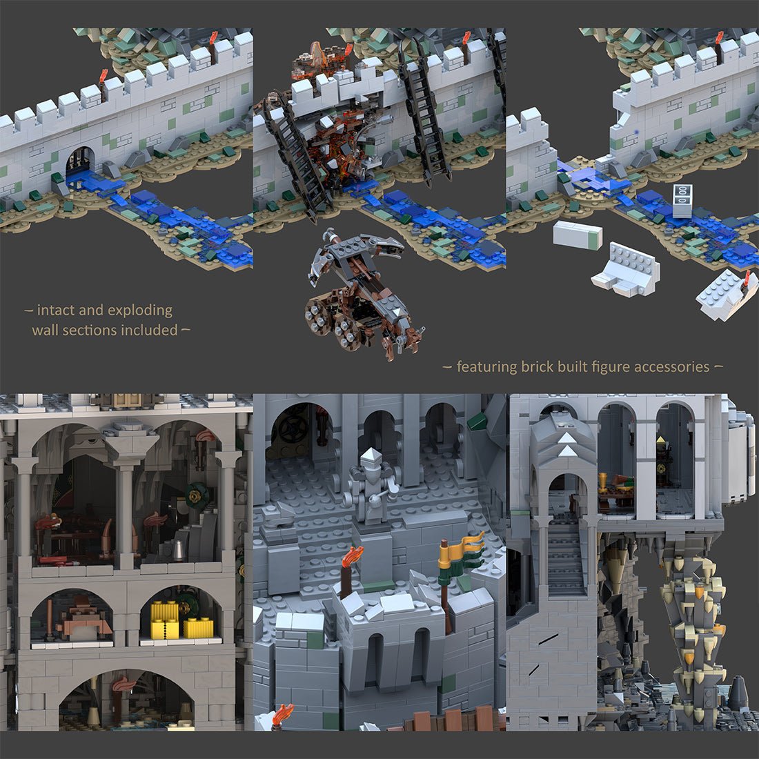 MOC - 228790 Helm's Deep - the ultimate MOD Klemmbausteine - LesDiy - Klemmbausteine