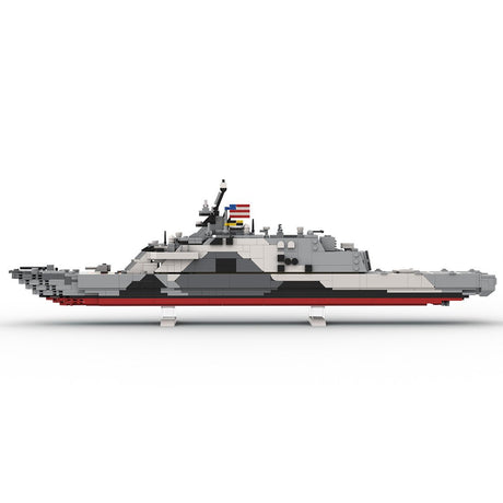 MOC-229007 USS Freedom (LCS-1) Tarnanstrich Klemmbausteine-LesDiy-Klemmbausteine