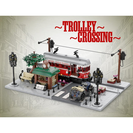 MOC - 229331 Trolley Crossing Klemmbausteine - LesDiy - Klemmbausteine