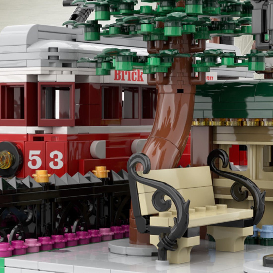 MOC - 229331 Trolley Crossing Klemmbausteine - LesDiy - Klemmbausteine