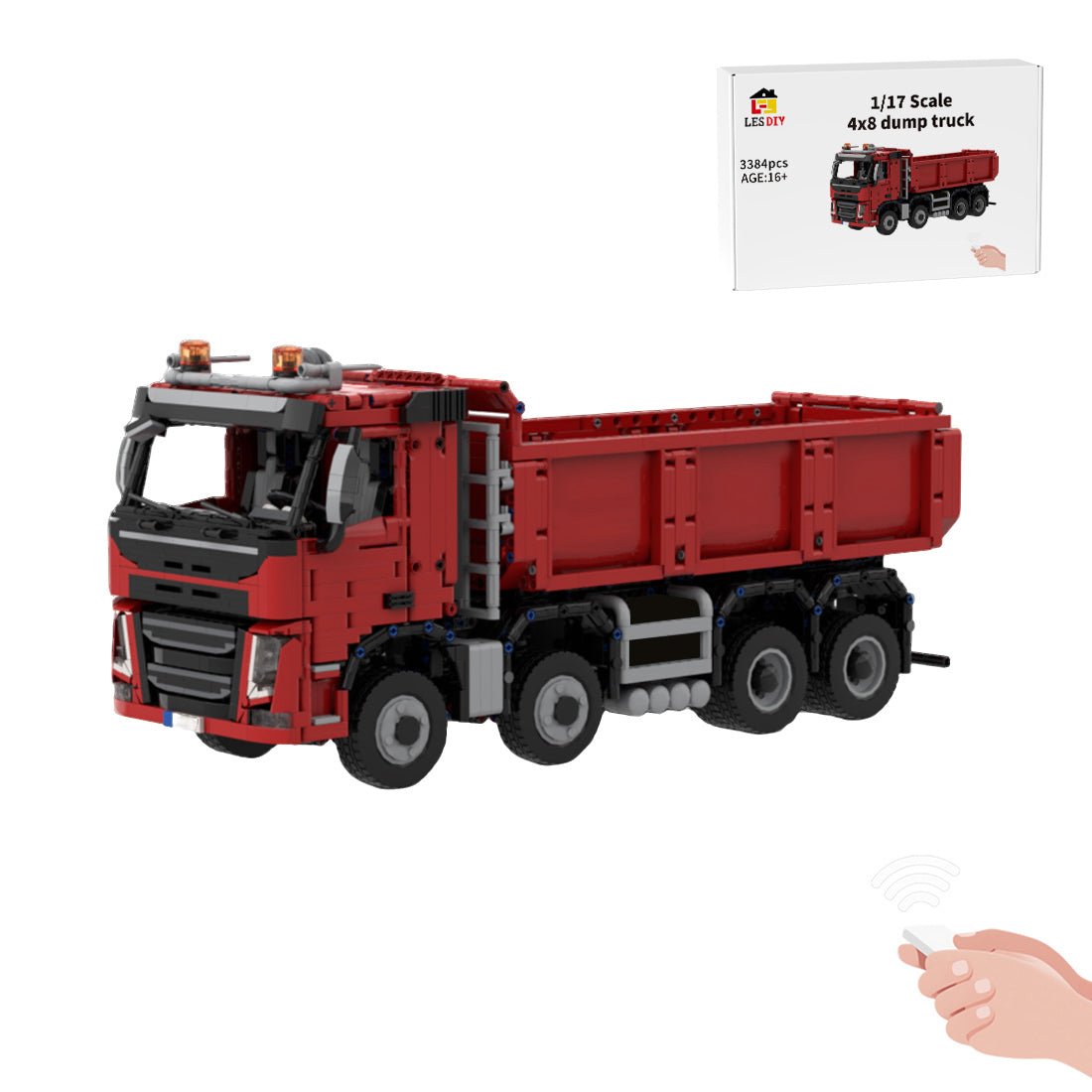 MOC - 229598 Volvo - Fm Dump Truck 8x4 Klemmbausteine - LesDiy - Klemmbausteine