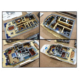 MOC - 230069 1/38 Scale Ultra MEGA Yacht Klemmbausteine - LesDiy - Klemmbausteine