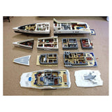 MOC - 230069 1/38 Scale Ultra MEGA Yacht Klemmbausteine - LesDiy - Klemmbausteine